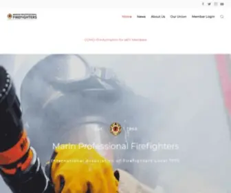 Iaff1775.org(Marin Professional Firefighters) Screenshot