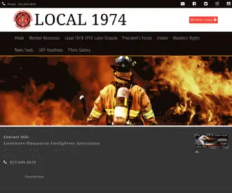 Iaff1974.org(IAFF Local 1974) Screenshot