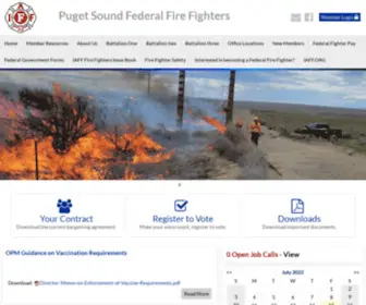 Iafflocalf282.org(Puget Sound Federal Fire Fighters) Screenshot