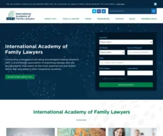 Iafl.com(International Academy of Family Lawyers) Screenshot