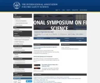 Iafss.org(International Association for Fire Safety Science) Screenshot