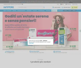 Iafstore.it(Parafarmacia, integratori, alimenti bio e cosmetici) Screenshot