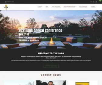 Iaga.org(IAGA International Association of Golf Administrators) Screenshot
