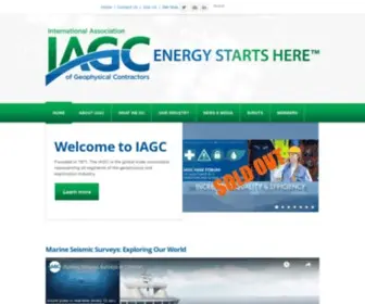 Iagc.org(Geophysical data acquisition) Screenshot