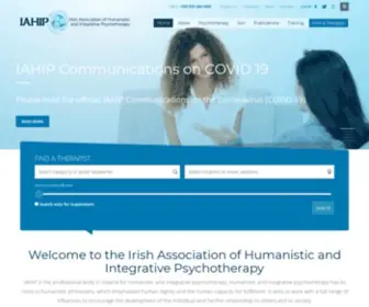 Iahip.org(The Irish Association of Humanistic and Integrative Psychotherapy) Screenshot