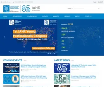 Iahr.org(The International Association for Hydro) Screenshot