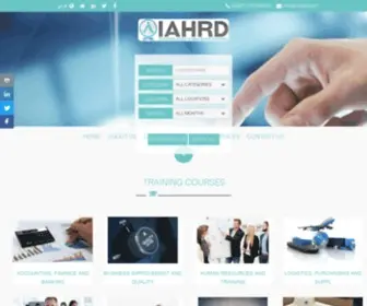 Iahrd.com(International Academy Of Human Resource Development) Screenshot