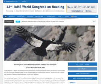 Iahs2019.org(International Association for Housing Science) Screenshot