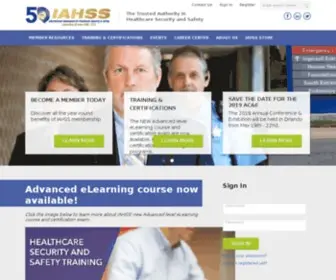 Iahss.org(International Association for Healthcare Security and Safety) Screenshot