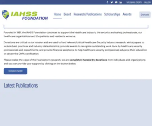 Iahssf.org(Iahssf) Screenshot