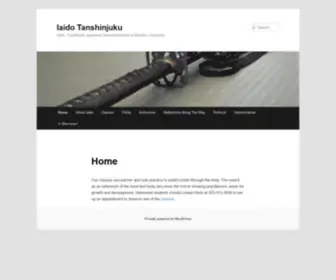 Iaidotsj.org(Iaido Tanshinjuku) Screenshot