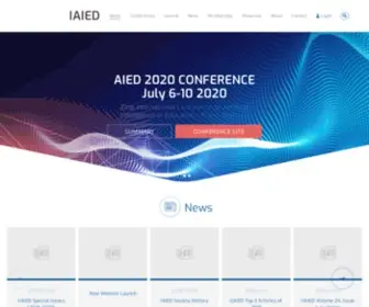 Iaied.org(International AIED Society) Screenshot