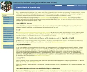 Iaiedsoc.org(International AIED Society) Screenshot