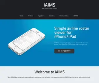 Iaims.biz(IOS airline roster viewer) Screenshot