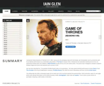 Iainglen.com(Iain Glen Official Site) Screenshot