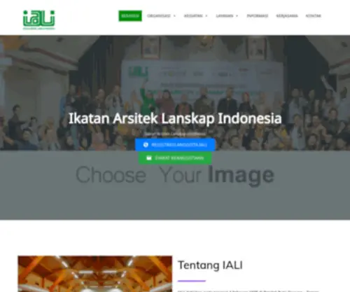 Iali.or.id(Ikatan Arsitek Lanskap Indonesia) Screenshot