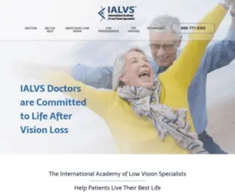 Ialvs.com(International Academy of Low Vision Specialists) Screenshot