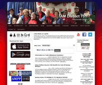 Iam751.org(IAM District 751) Screenshot