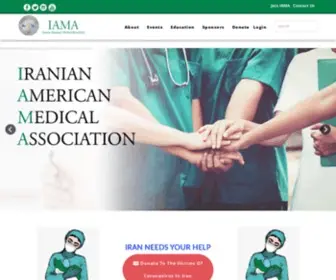 Iama.org(Iranian American Medical Association) Screenshot