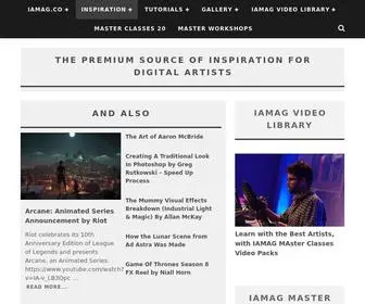 Iamag.co(Digital Art Resources and Inspiration for Artists) Screenshot