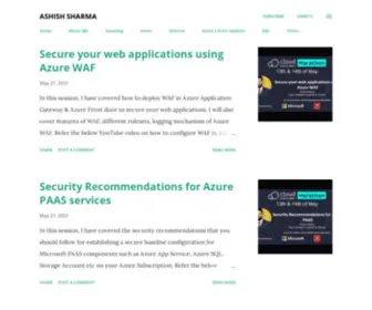 Iamashishsharma.com(Blog of Ashish Sharma) Screenshot