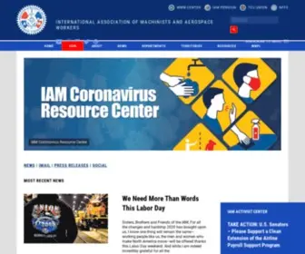 Iamaw.org(Labor Union for the 21st Century) Screenshot
