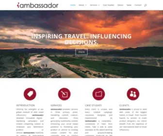 Iambassador.net(Travel influencer marketing content creation) Screenshot