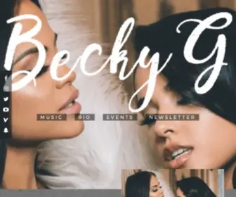 Iambeckyg.com(Becky G) Screenshot