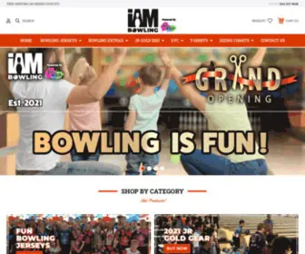 Iambowling.com(I Am Bowling is Your Destination for Bowling Shirts) Screenshot