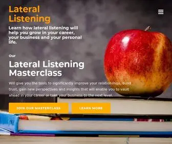 Iambrianhill.com(Learn how lateral listening will help you grow in your career) Screenshot