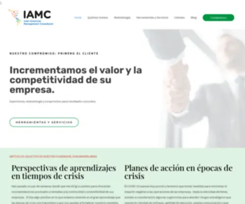 IamcGroup.com(Inter-American Management Consultants) Screenshot