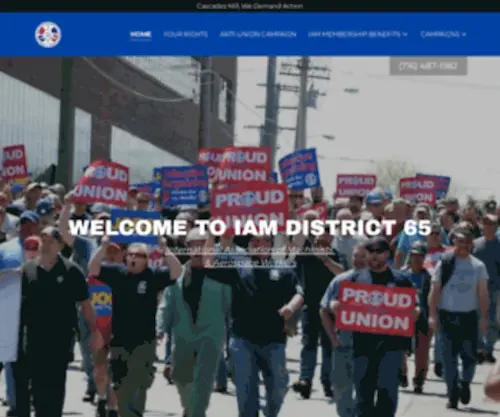 Iamdistrict65.org(IAM District 65) Screenshot