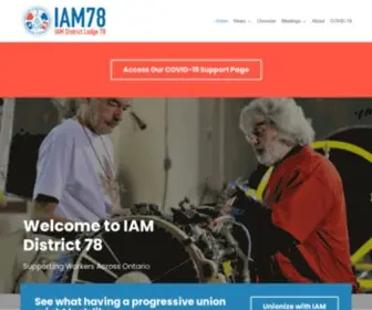 Iamdl78.org(IAM District 78) Screenshot