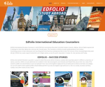 Iamedfolio.com(EdFolio International Education Counselors and Consultant) Screenshot