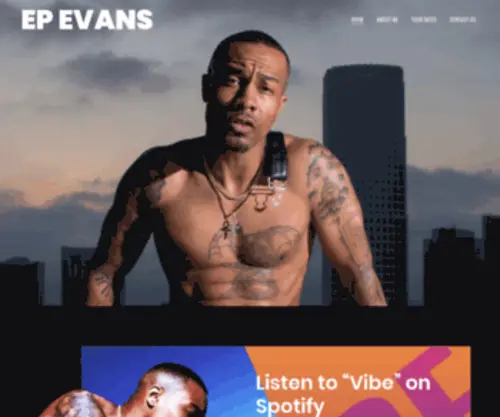 Iamepevans.com(E.P) Screenshot