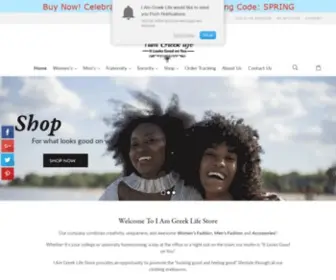 IamGreeklife.com(I Am Greek Life Store) Screenshot