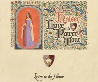 Iamhalsey.com(Halsey Love and Power Tour) Screenshot