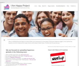 Iamhappyproject.org(Spreading Happiness One Person at a Time) Screenshot