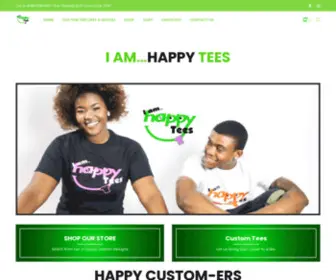 Iamhappytees.com(Happily Bringing Your Vision To A Tee) Screenshot