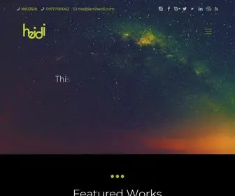 Iamheidi.com(Web Developer + Graphic Artist) Screenshot