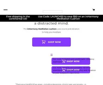 Iaminharmony.com(Meditation Cushions and Vibroacoustic Therapy) Screenshot