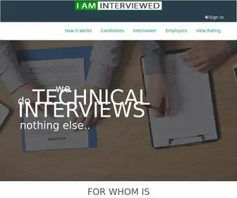 Iaminterviewed.com(Technical Interviews) Screenshot