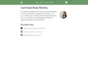 Iamkate.com(I am kate rose morley) Screenshot