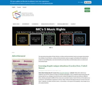 Iaml.info(International Association of Music Libraries) Screenshot