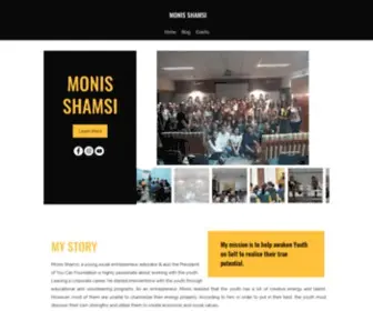 Iammonis.com(Monis Shamsi) Screenshot