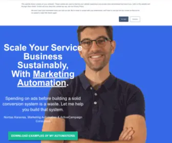 Iamnontas.com(Marketing Automation & ActiveCampaign Consultant) Screenshot