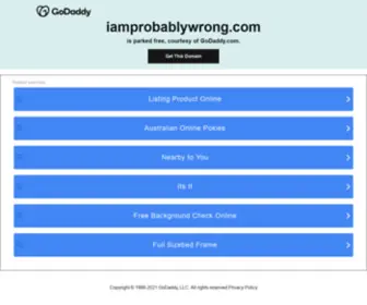 Iamprobablywrong.com(Iamprobablywrong) Screenshot