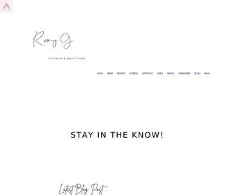 Iamremyg.com(Lifestyle & Fitness Blog) Screenshot