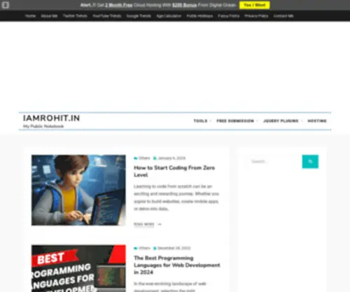 Iamrohit.in(My Public Notebook) Screenshot