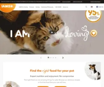 Iams.co.uk(Pet Food for Cat & Dogs) Screenshot